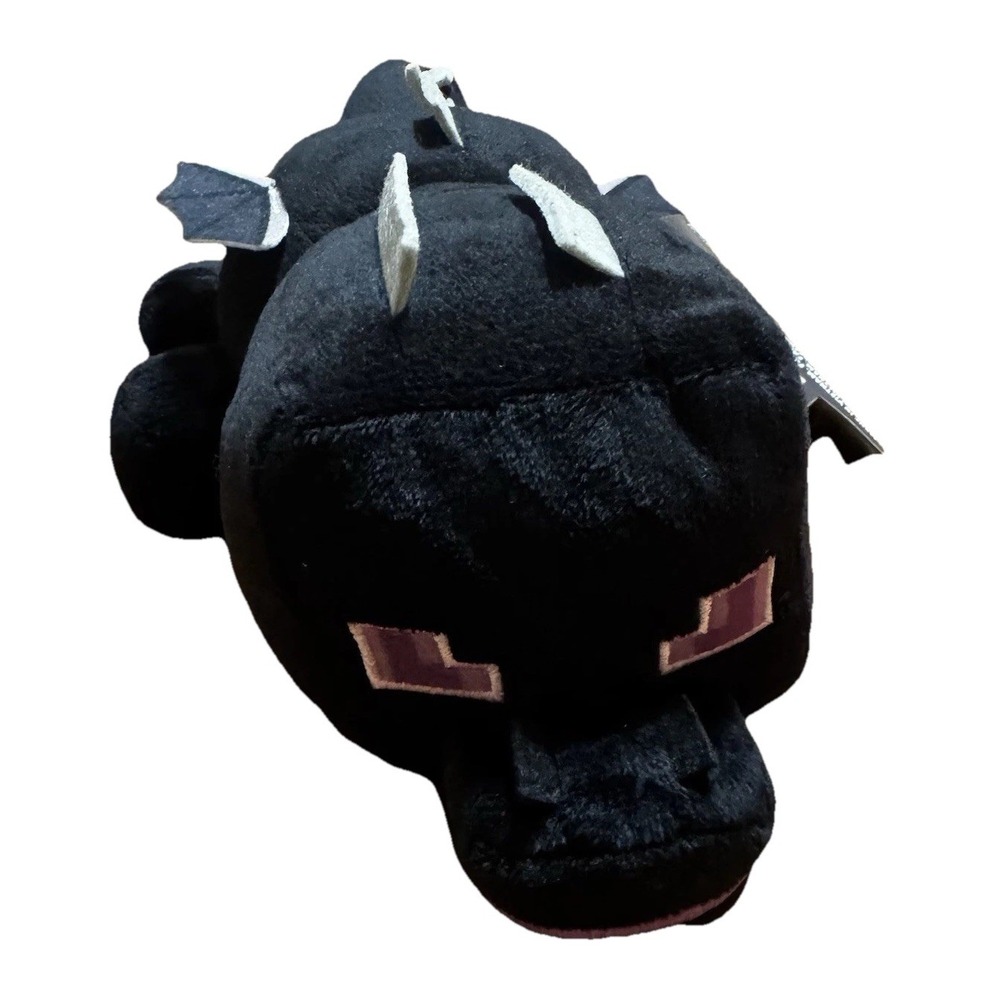 Minecraft Ender Dragon Plush 10" Black Purple Eyes J!NX Mojang Licensed Stuffed